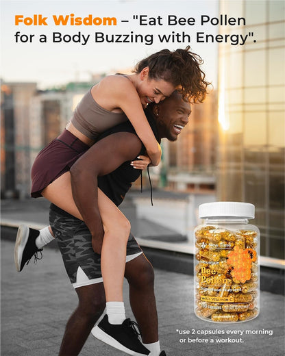 Bee Pollen Capsules – Organic Supplement for Energy and Vitality