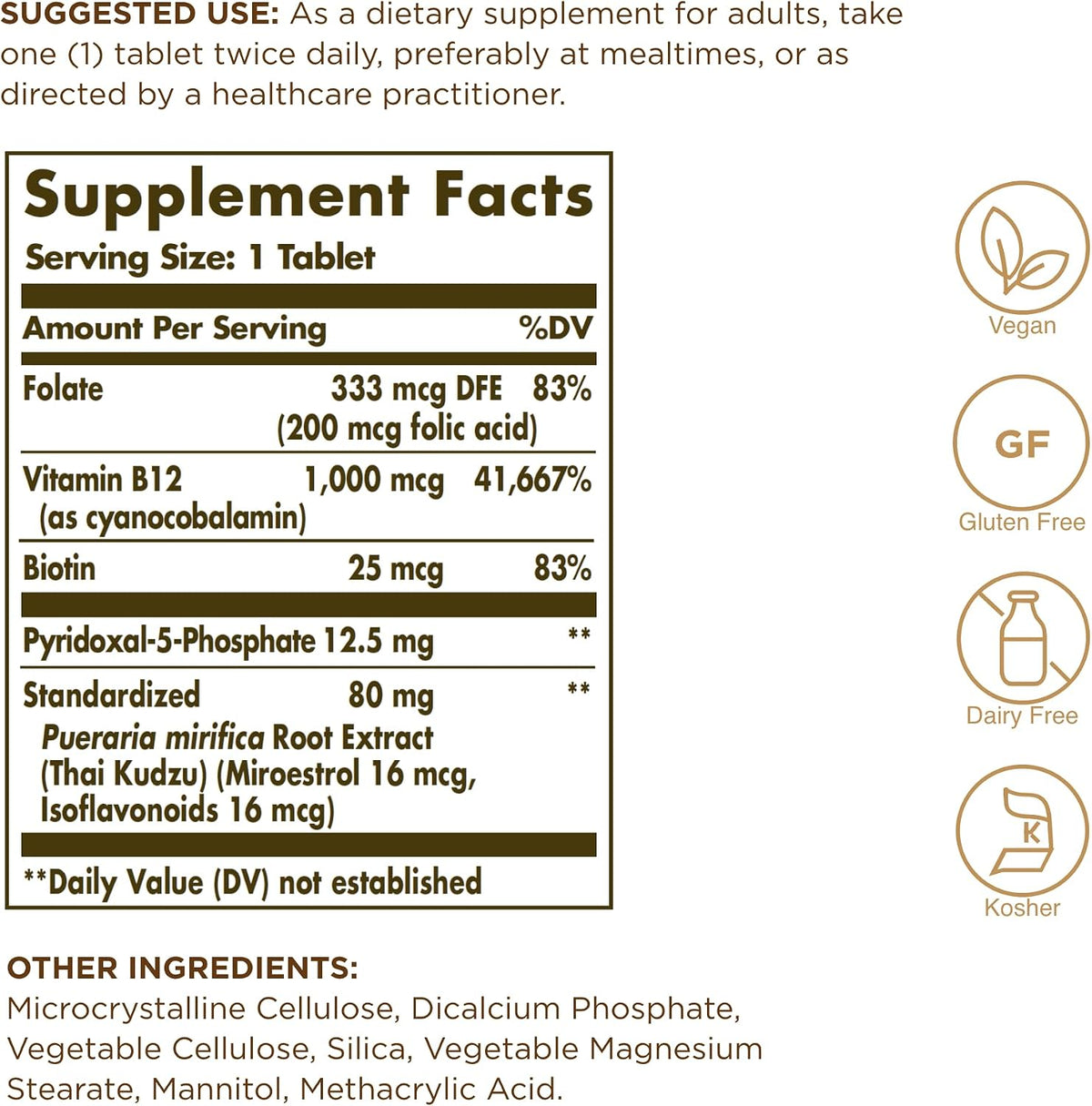 Solgar Women’s Balancing Formula - 60 Tablets, Pack of 2 - Vegan, Kosher, Gluten & Dairy-free - görsel 3