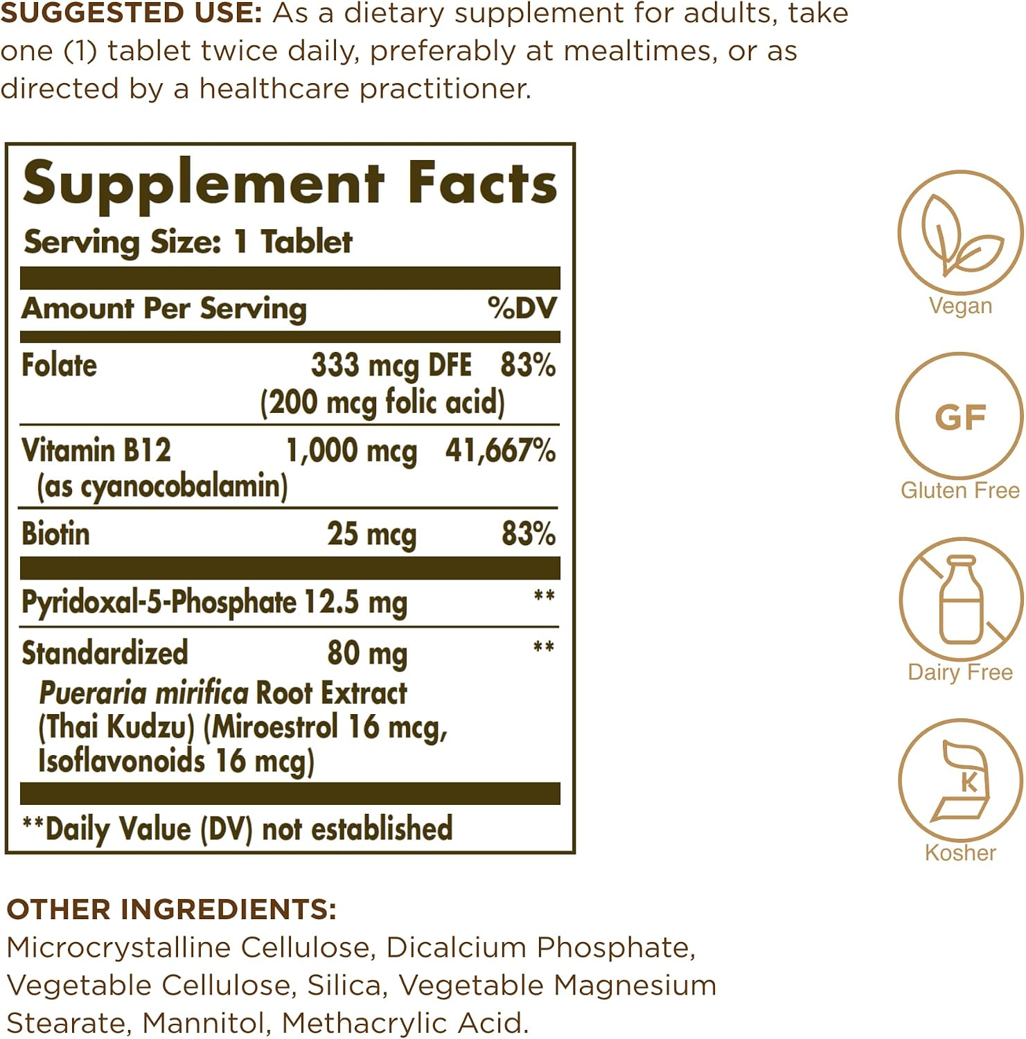 Solgar Women’s Balancing Formula - 60 Tablets, Pack of 2 - Vegan, Kosher, Gluten & Dairy-free - görsel 3