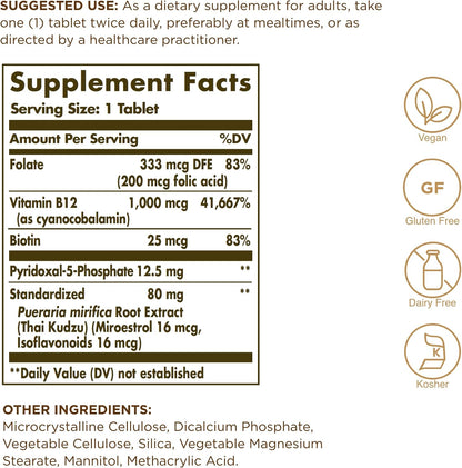 Solgar Women’s Balancing Formula - 60 Tablets, Pack of 2 - Vegan, Kosher, Gluten & Dairy-free