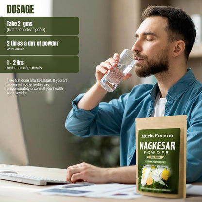 HerbsForever Nagkesar (Mesua Ferrea) Flower Pod Powder – 454 g (1 lb)