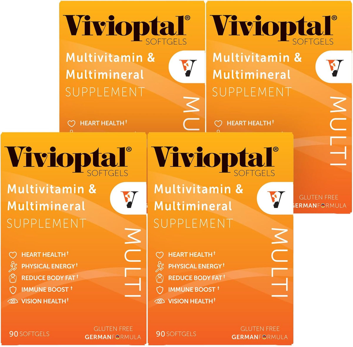 Vivioptal Multi Multivitamin and Multimineral Softgels, 90-Count (One Year Supply) - görsel 1