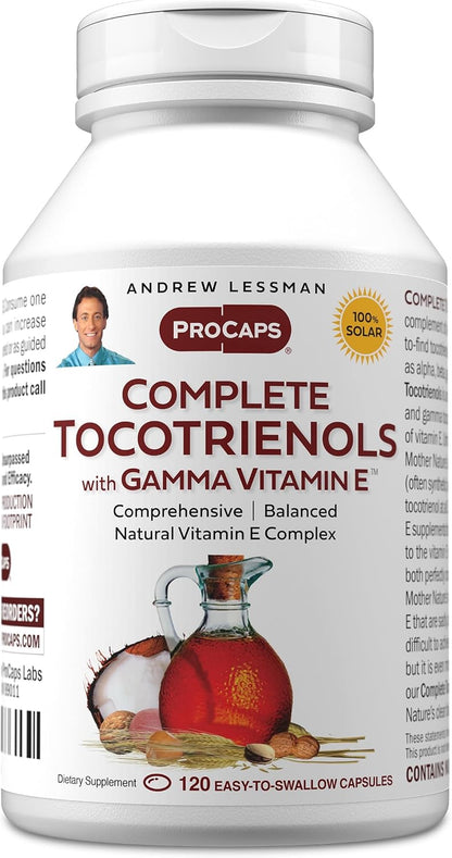 Andrew Lessman Complete Tocotrienols with Gamma Vitamin E, 30 Softgels