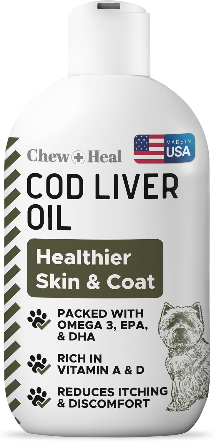 Pure Cod Liver Oil for Dogs - 473 ml - Pump Cap Bottle - görsel 9