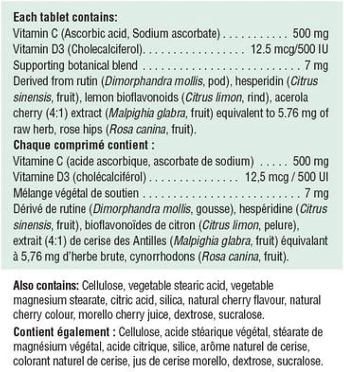Vitamin C & D - 500 mg - 75 Tablets - görsel 2