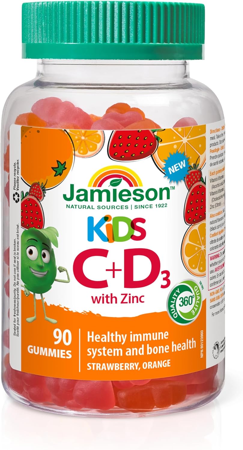 Jamieson Kids Vitamin C+D3 Gummies with Zinc - görsel 1