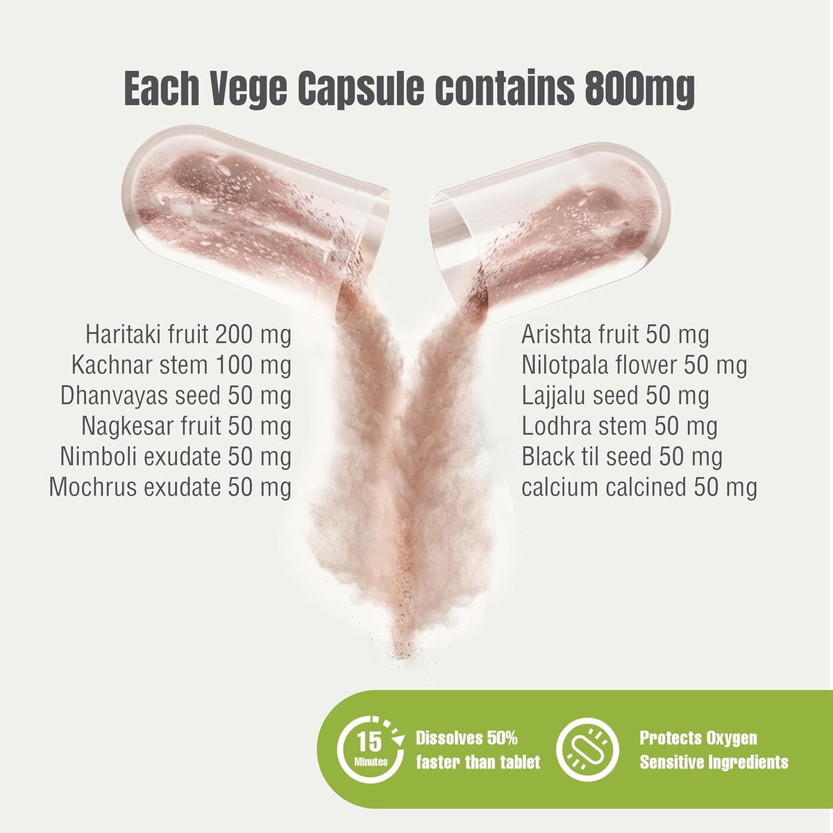Herbsforever Enviro Care Capsules – Ayurvedic Herbal Supplement, 90 Vegetable Capsules, 800 mg Each - görsel 2