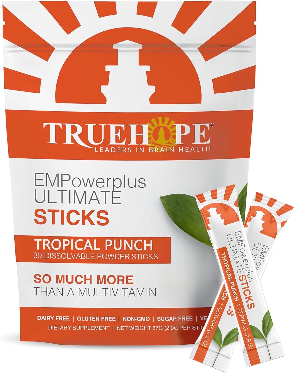 Truehope Multivitamin Nootropic Pouches with Inositol - Once-Per-Day EMPowerplus Ultimate Sticks - 30 Sachets (Tropical) - görsel 1