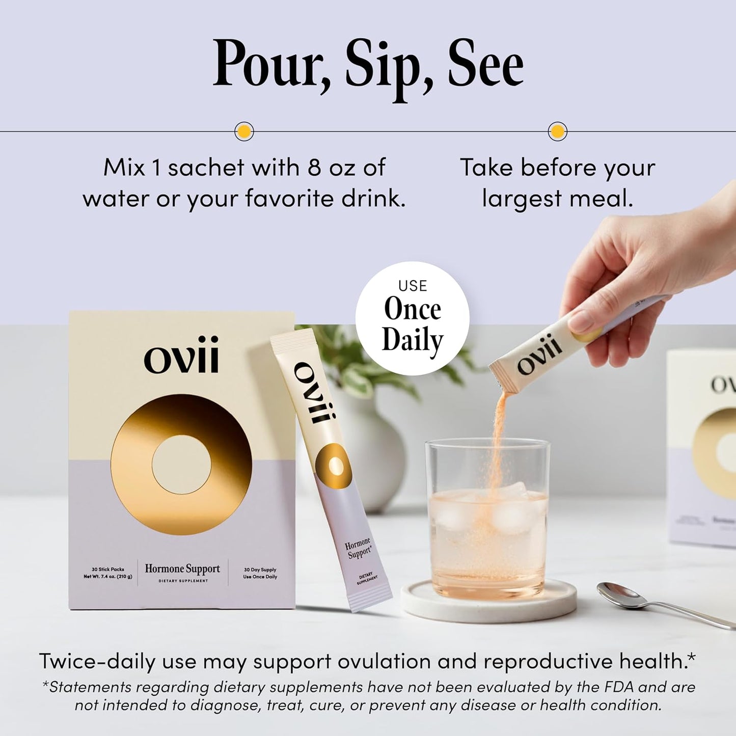 Ovii Metabolic Support for Women – Reducose® White Mulberry with Myo-Inositol & D-Chiro Inositol 40:1 Blend – Daily Wellness, Metabolic Balance & Appetite Control Supplement – 60 Servings - görsel 8
