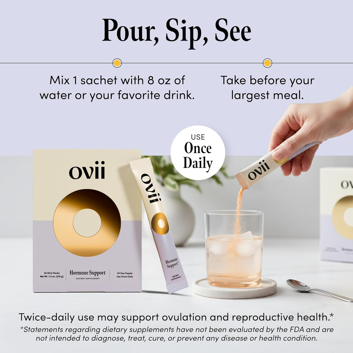 Ovii Metabolic Support for Women – Reducose® White Mulberry with Myo-Inositol & D-Chiro Inositol 40:1 Blend – Daily Wellness, Metabolic Balance & Appetite Control Supplement – 60 Servings - görsel 8