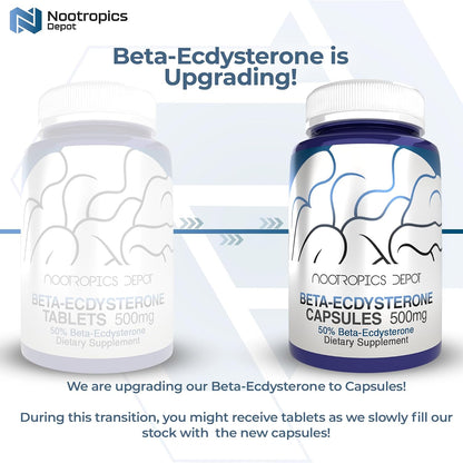 Nootropics Depot Beta Ecdysterone 50% Capsules (500mg, 30 Count)