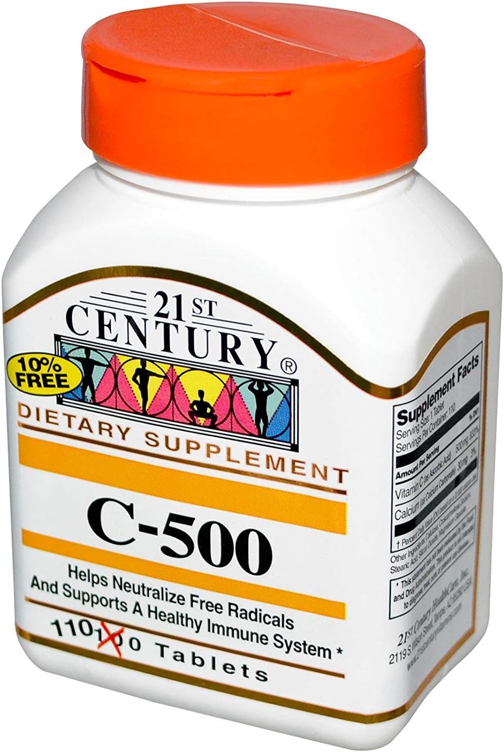 21st Century Vitamin C 500mg, 110 Tablets - görsel 1