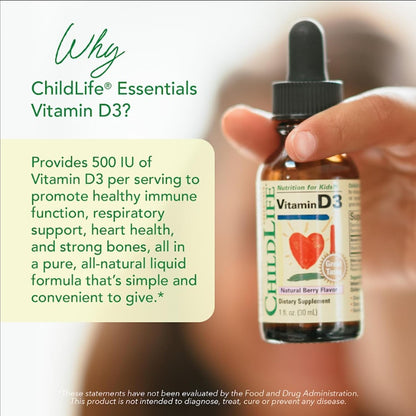 ChildLife Essentials Vitamin D3 Mixed Berry, 1 oz