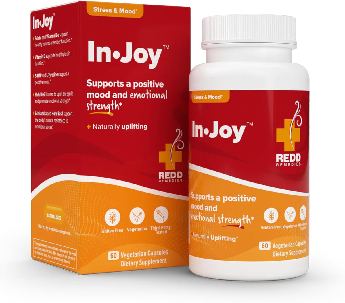 Redd Remedies in Joy, to Support a Positive Mood and Emotional Resilience, 60 Vegetarian Capsules - görsel 1