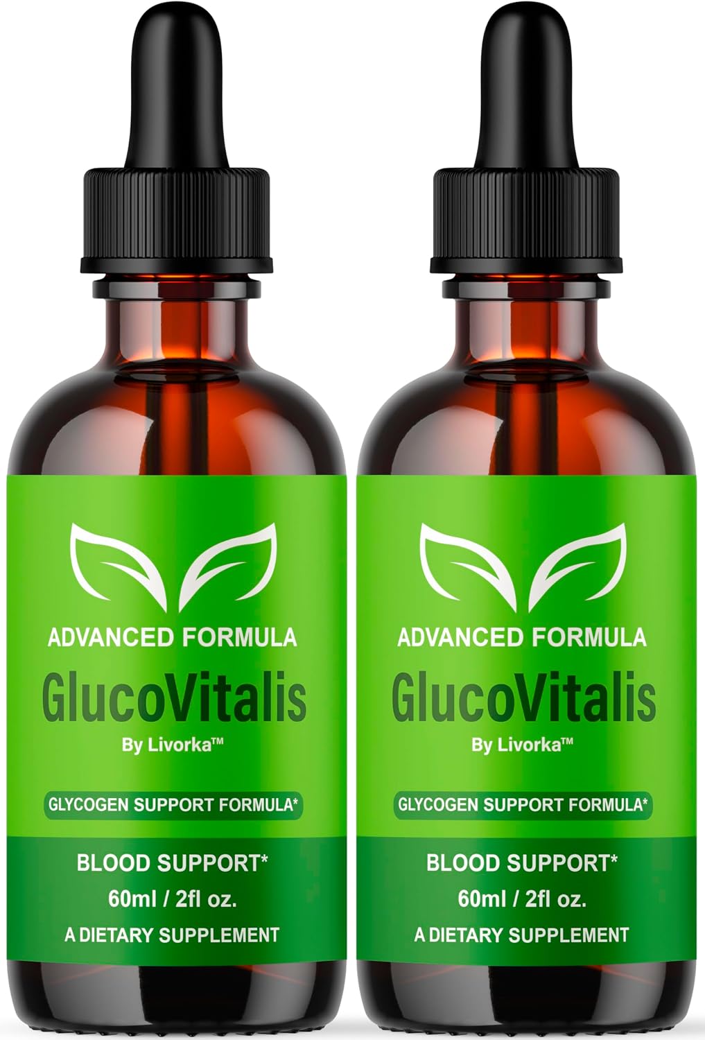 GlucoVitalis Drops (2-Pack) - Liquid Supplement, All-Natural Advanced Formula, 2-Month Supply - görsel 1