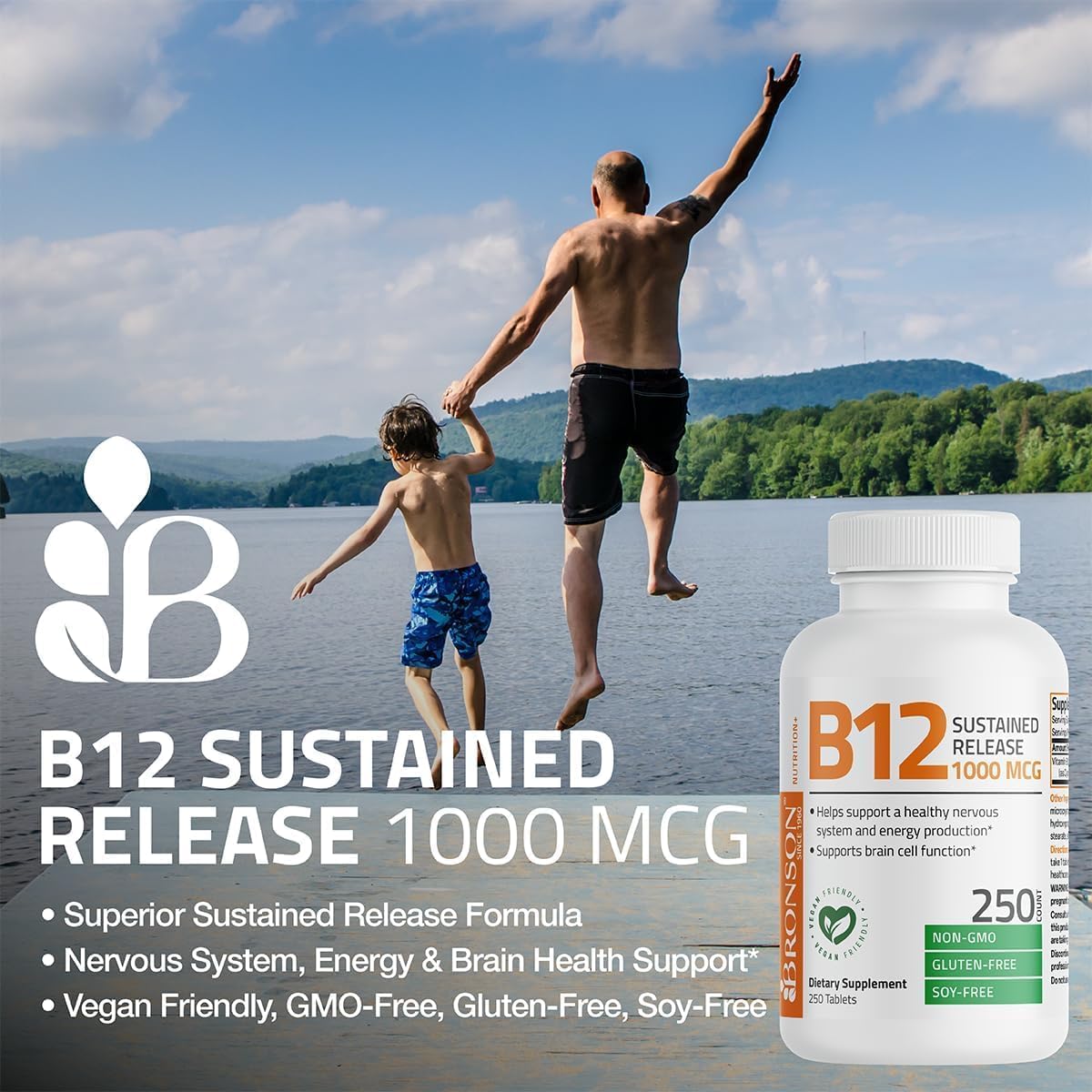 Bronson Vitamin B12 1000 mcg Sustained Release Tablets - görsel 4