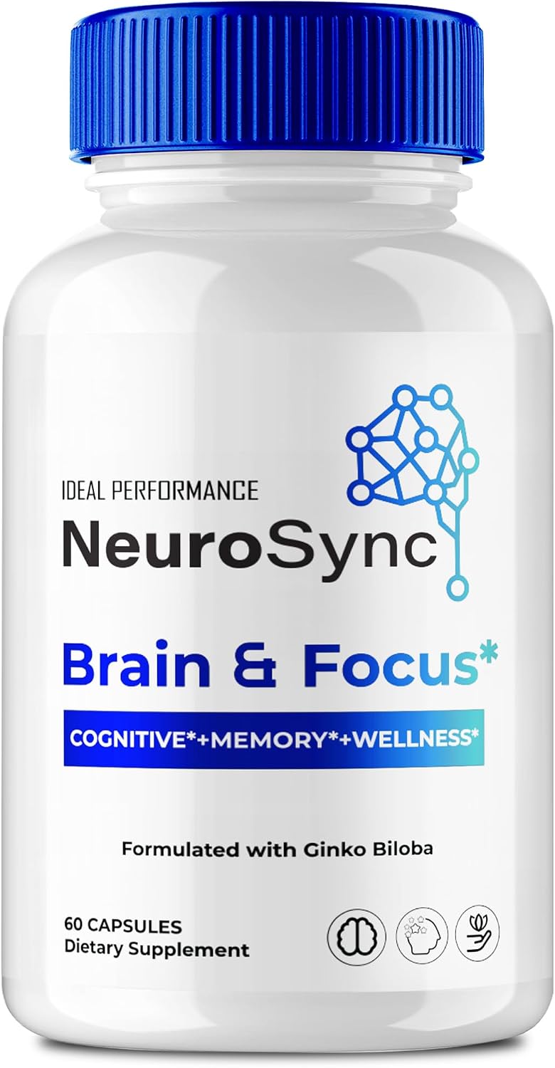 Neuro Sync Capsules - Advanced Formula Nootropic Supplement for Brain and Nerve Health Support, 60 Capsules - görsel 1