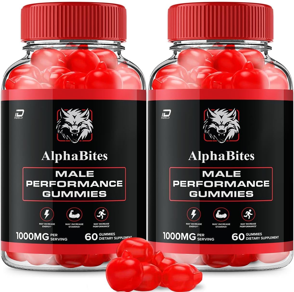 Alpha Bites for Men Gummies – Advanced Formula, 1000mg, 2-Pack (120 Gummies) - görsel 1