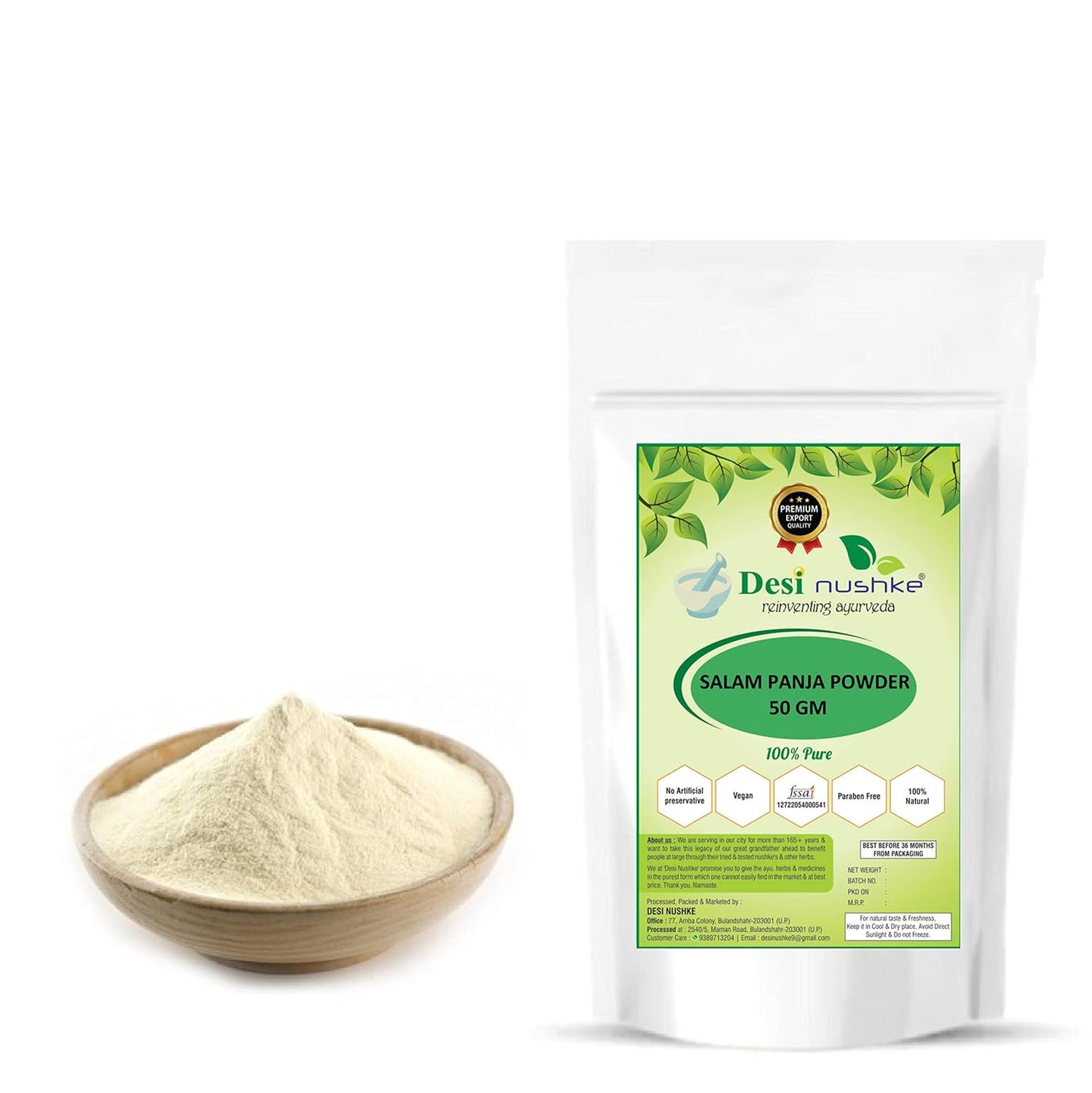 DESI NUSHKE Organic Salam Panja Root – 50g - görsel 1