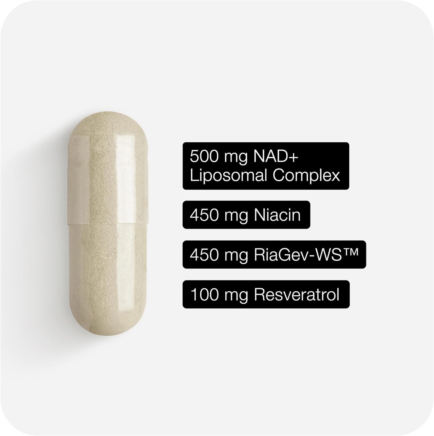 Toniiq Liposomal NAD+ and Resveratrol Supplement | 1500mg | 60 Capsules - görsel 3