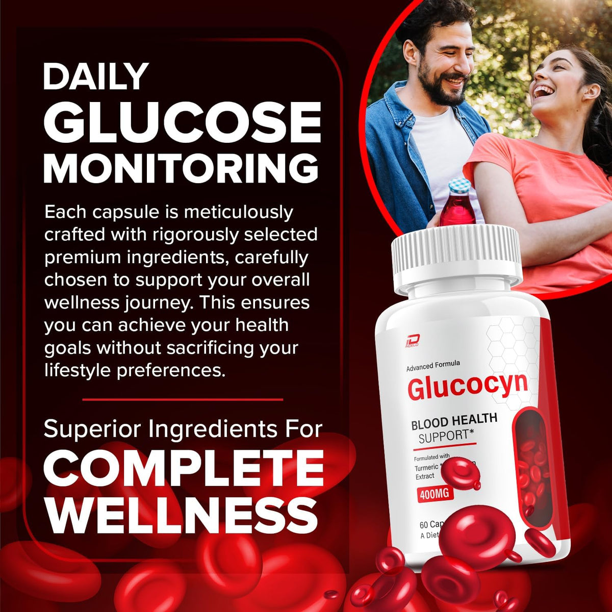 Glucocyn Capsules – Natural Supplement for Metabolic Support (5 Pack, 300 Capsules) - görsel 2