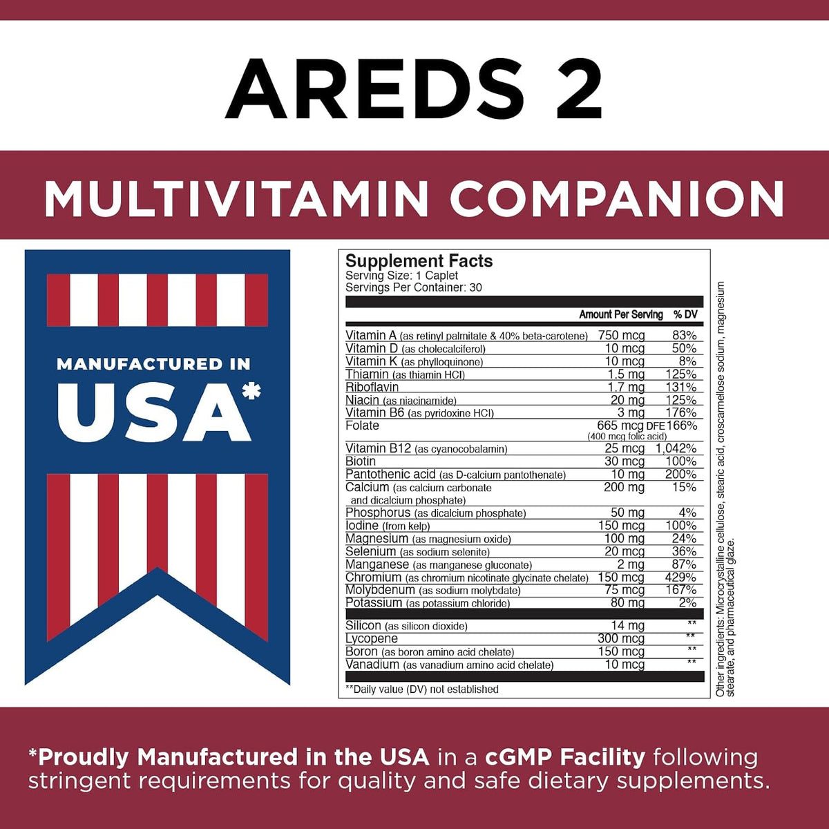 Viteyes Classic AREDS 2 Companion Multivitamin Supplement - görsel 6