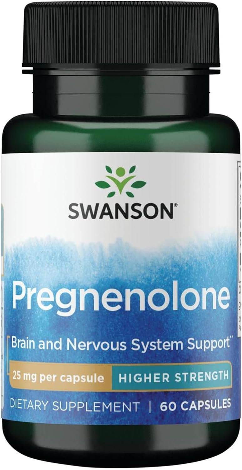 Swanson High Potency Pregnenolone 25 mg, 60 Capsules - görsel 1