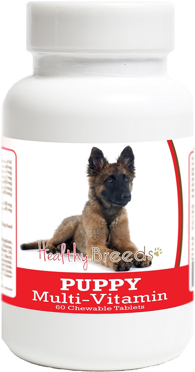 Healthy Breeds Belgian Tervuren Puppy Dog Multivitamin Tablets, 60 Count - görsel 1