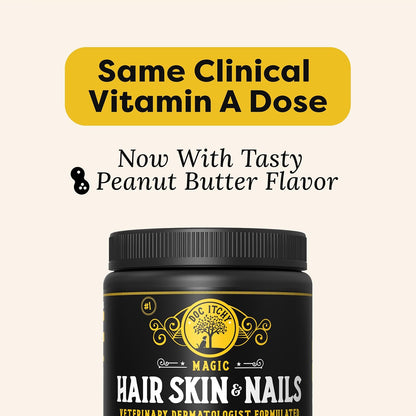 DocItchy Medical-Strength Hair Skin & Nails Dog Supplement – Vitamin A, Niacinamide, EPA Omega 3 – 90 Chews – Image 7