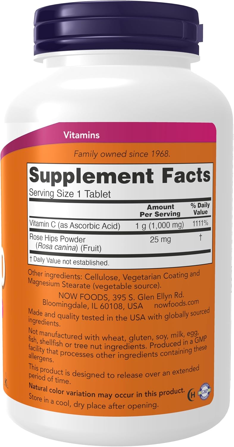Now Vitamin C-1000 Sustained Release, 250 Tablets - görsel 2