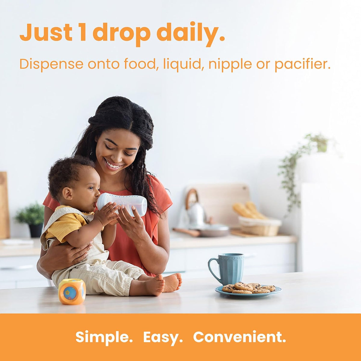 Mother's Promise Organic Baby Vitamin D Drops | 100% Plant Based | Healthy Growth & Bone Development | Age New-born+ | 180 Servings | Baby Vitamin D3 Liquid for Infants & Toddlers | 400 IU for Babies - görsel 2