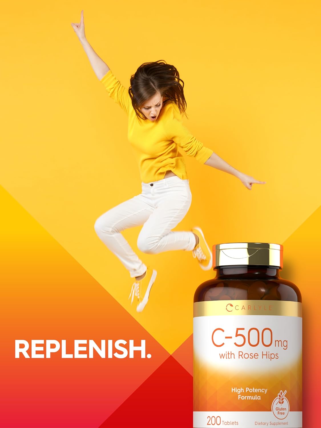 Carlyle Vitamin C 500mg with Rose Hips – 200 Tablets - görsel 6