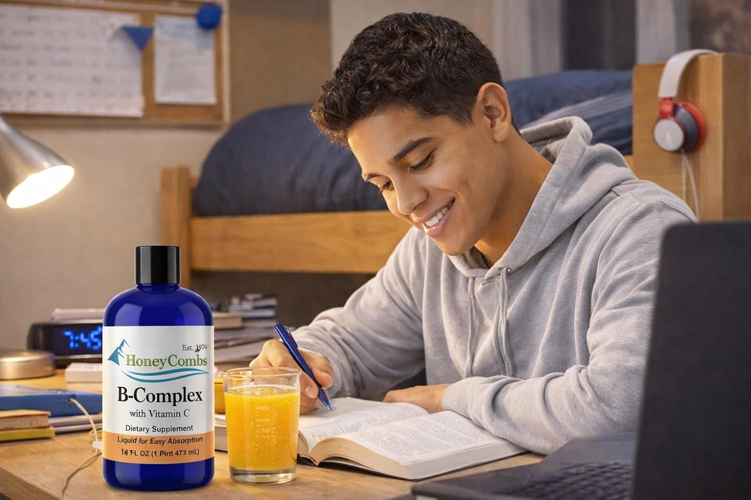 Liquid B-Complex with Vitamin C - 473 ml | Fast-Absorbing Methylated B Vitamins - görsel 4