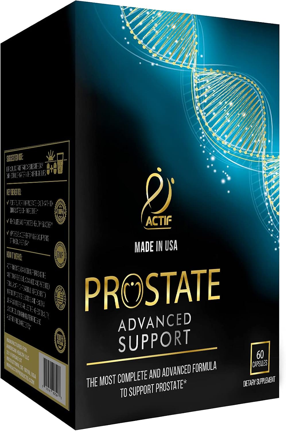 ACTIF Prostate Advanced Support - 60 Capsules - görsel 1