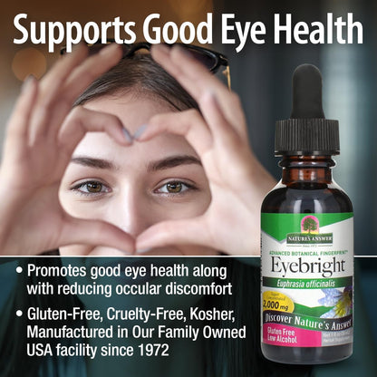 Nature's Answer Eyebright Herb with Organic Alcohol, 1 fl oz (30 ml)