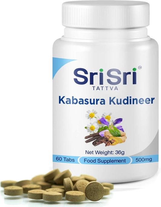 SRI SRI TATTVA Kabasura Kudineer Traditional Ayurvedic Supplement - 60 Tablets