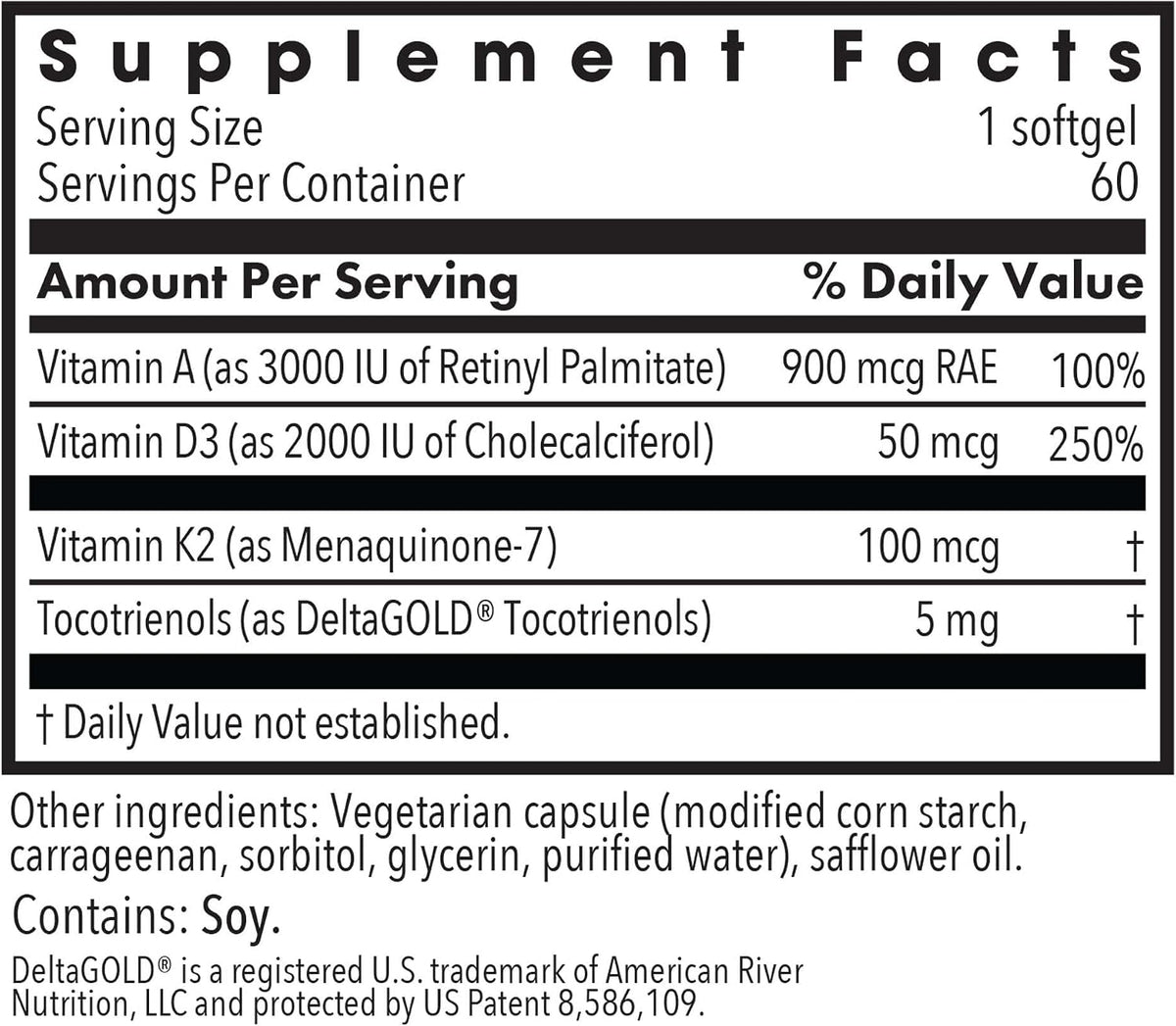 Allergy Research Group Vitamin D3 Complete 5000 with Vitamin A & K2 - görsel 2