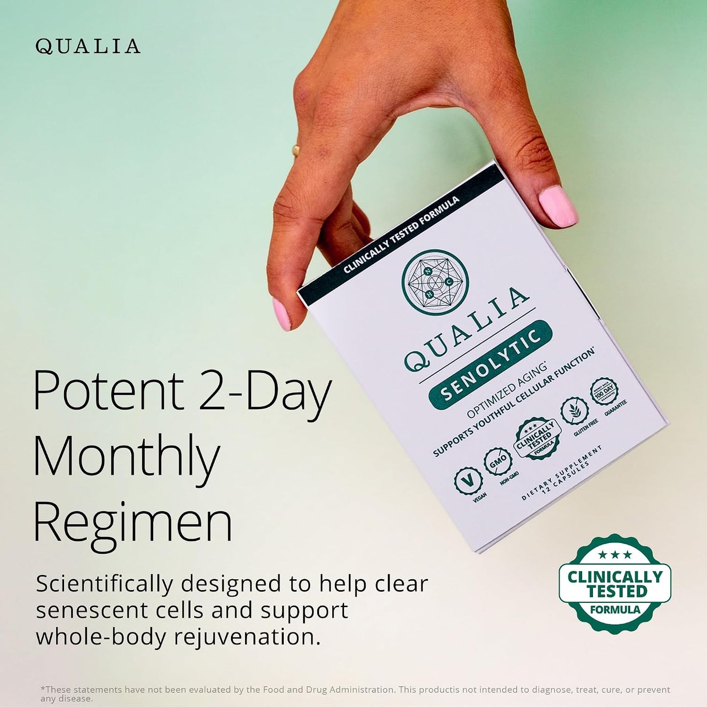 Qualia Senolytic Supplement – Fisetin, Quercetin, Piperlongumin – 1 Month's Supply - görsel 3