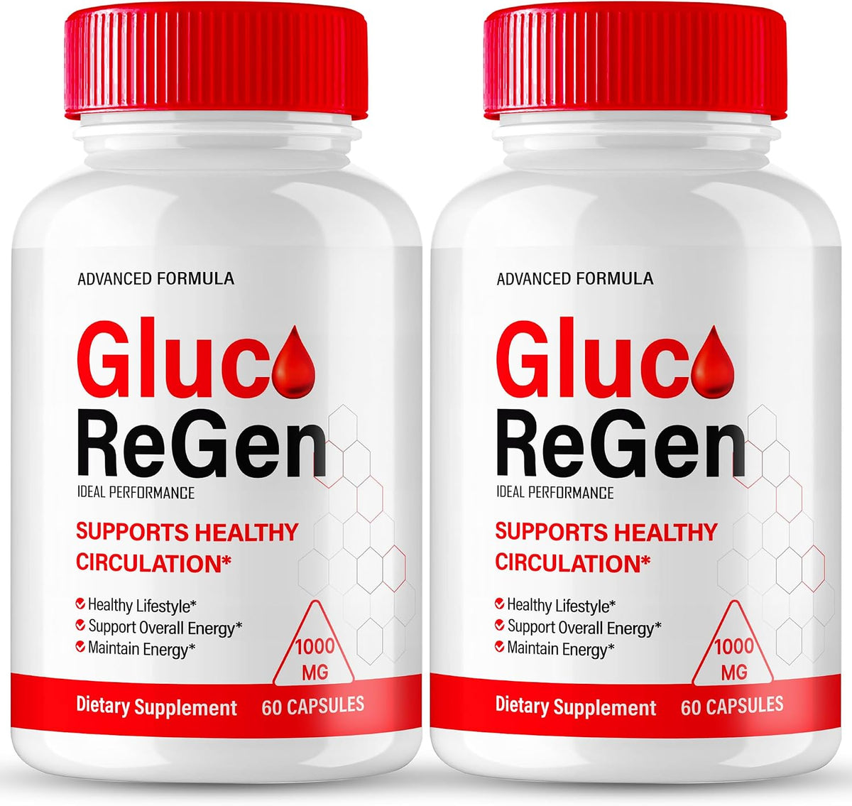 GlucoRegen Capsules, Advanced Blood Formula Glyco Optimizer Supplement - All Natural, Maximum Strength (2 Pack) - görsel 1