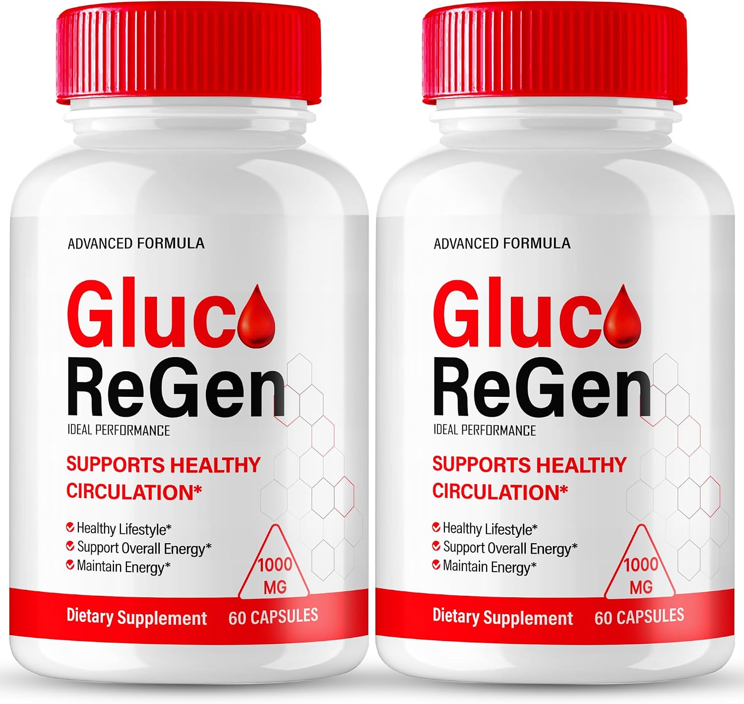 GlucoRegen Capsules, Advanced Blood Formula Glyco Optimizer Supplement - All Natural, Maximum Strength (2 Pack) - görsel 1