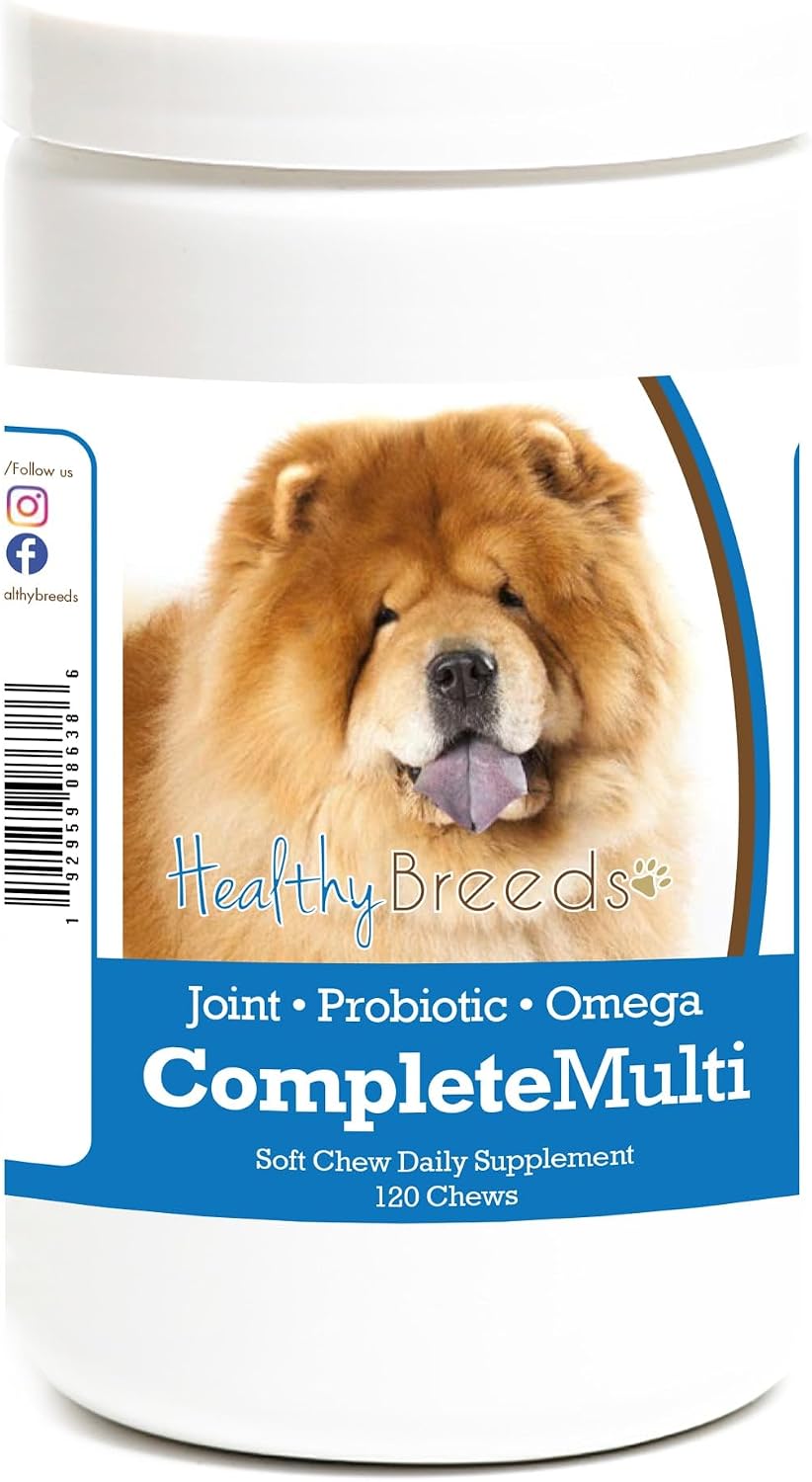 Healthy Breeds Chow Chow All in One Multivitamin Soft Chew – 120 Count - görsel 1