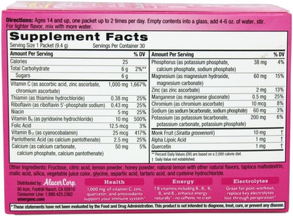 Emergen-C Pink Lemonade Vitamin C Fizzy Drink Mix - 30 Sachets