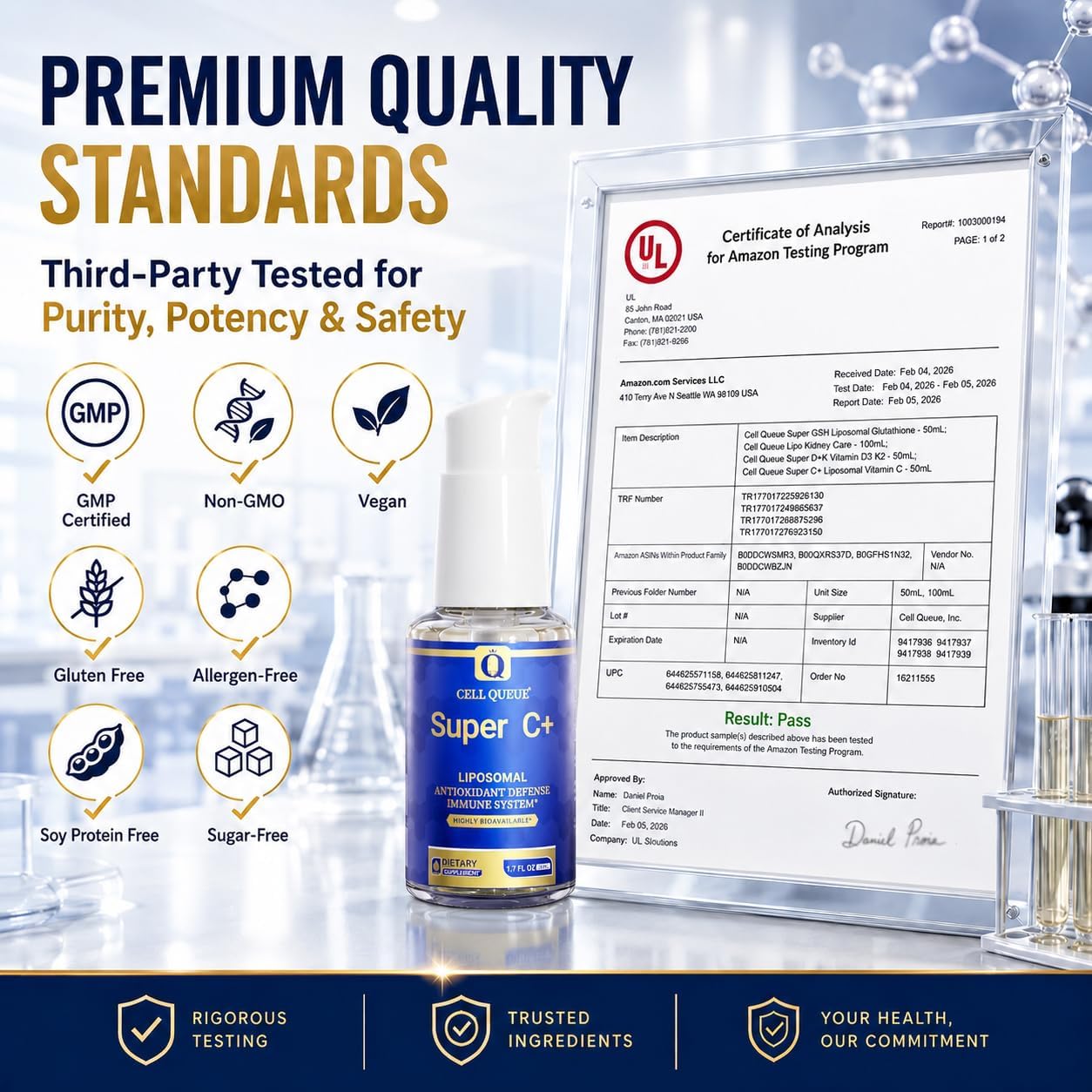 Cellqueue Liposomal Vitamin C Liquid 500 mg – Superior Absorption Food Supplement - görsel 8