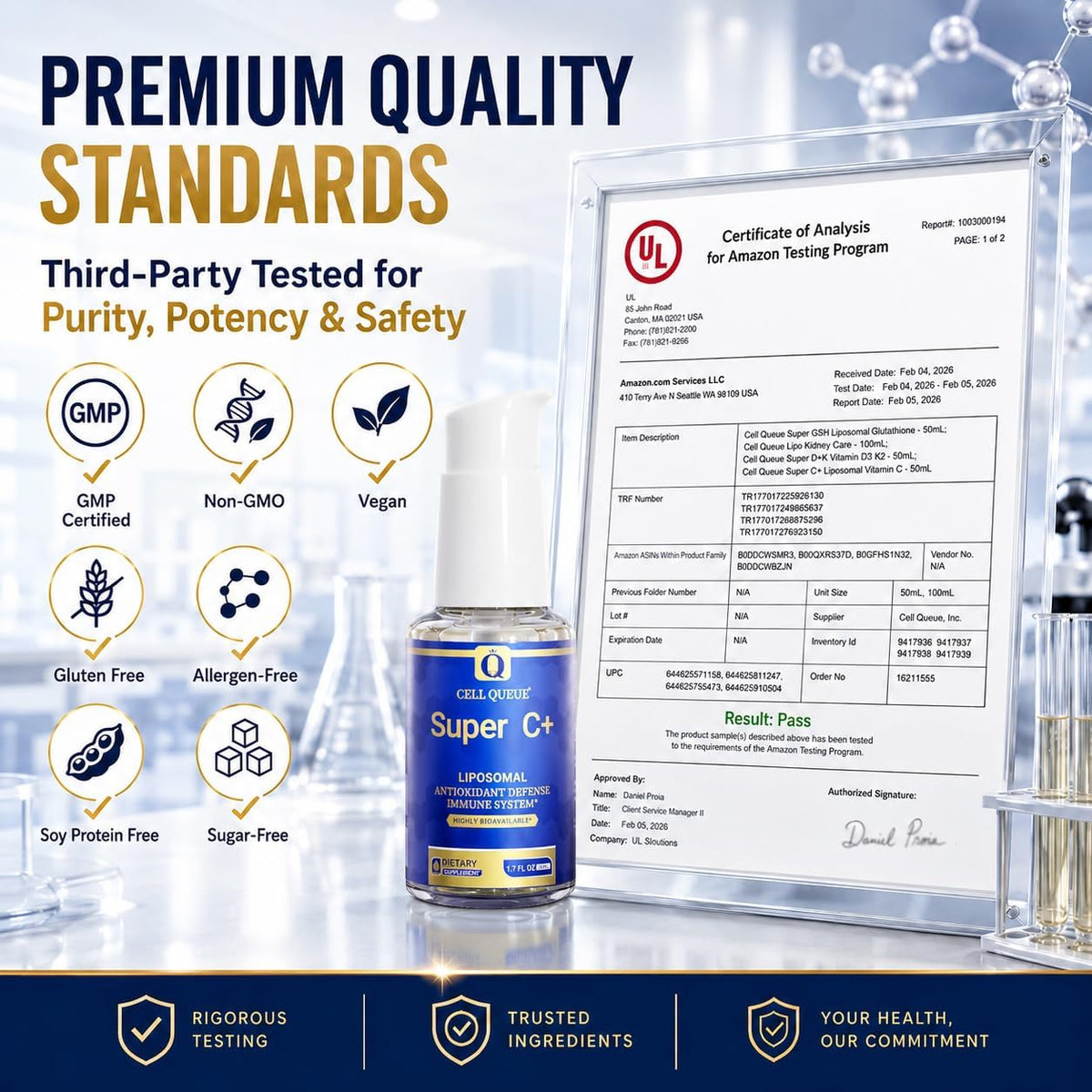 Cellqueue Liposomal Vitamin C Liquid 500 mg – Superior Absorption Food Supplement - görsel 8