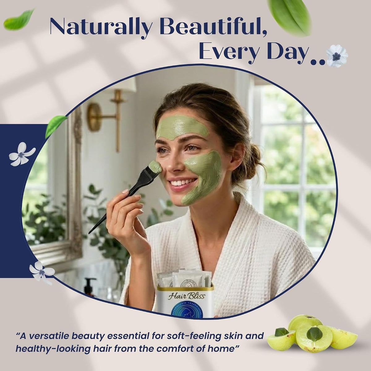 Pride Of India - Indian Amla (Amalaki) Gooseberry Berry Herbal Hair & Skin Care Powder, 8oz - görsel 6