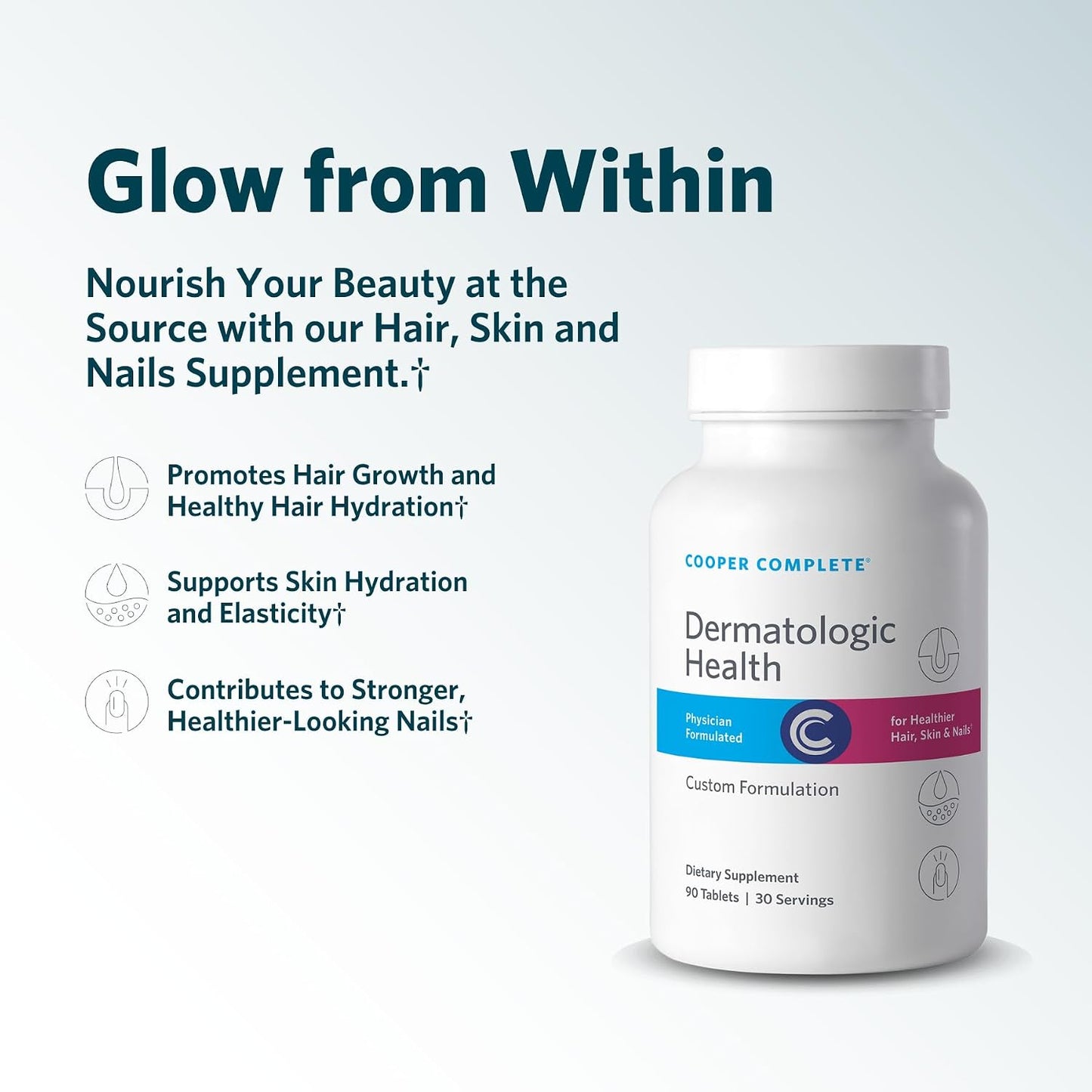 Cooper Complete Dermatologic Health - Skin, Hair & Nails Supplement with Biotin & Keratin (2-Pack) - görsel 3
