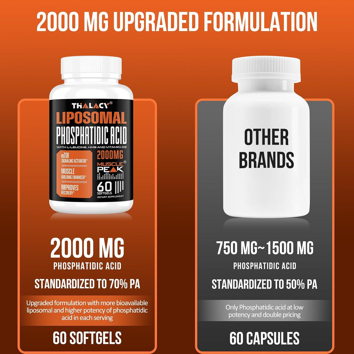 Thalacy 2000mg Liposomal Phosphatidic Acid Muscle Support - görsel 3