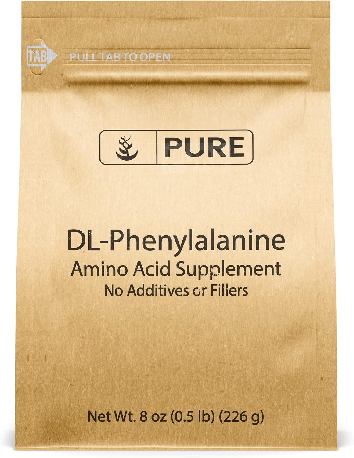 PURE ORIGINAL INGREDIENTS DL-Phenylalanine Powder (8 oz) Always Pure, No Fillers or Additives - görsel 1