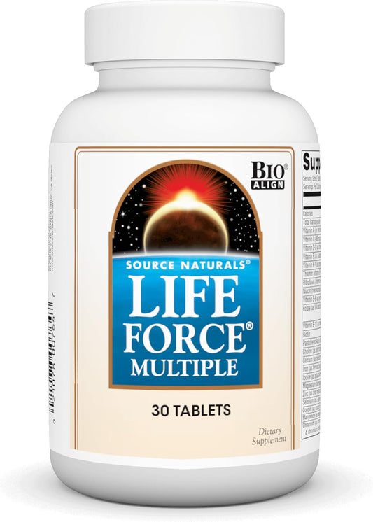 Source Naturals Life Force Multiple Daily Multivitamin – High-Strength Essential Vitamins & Minerals – 30 Tablets