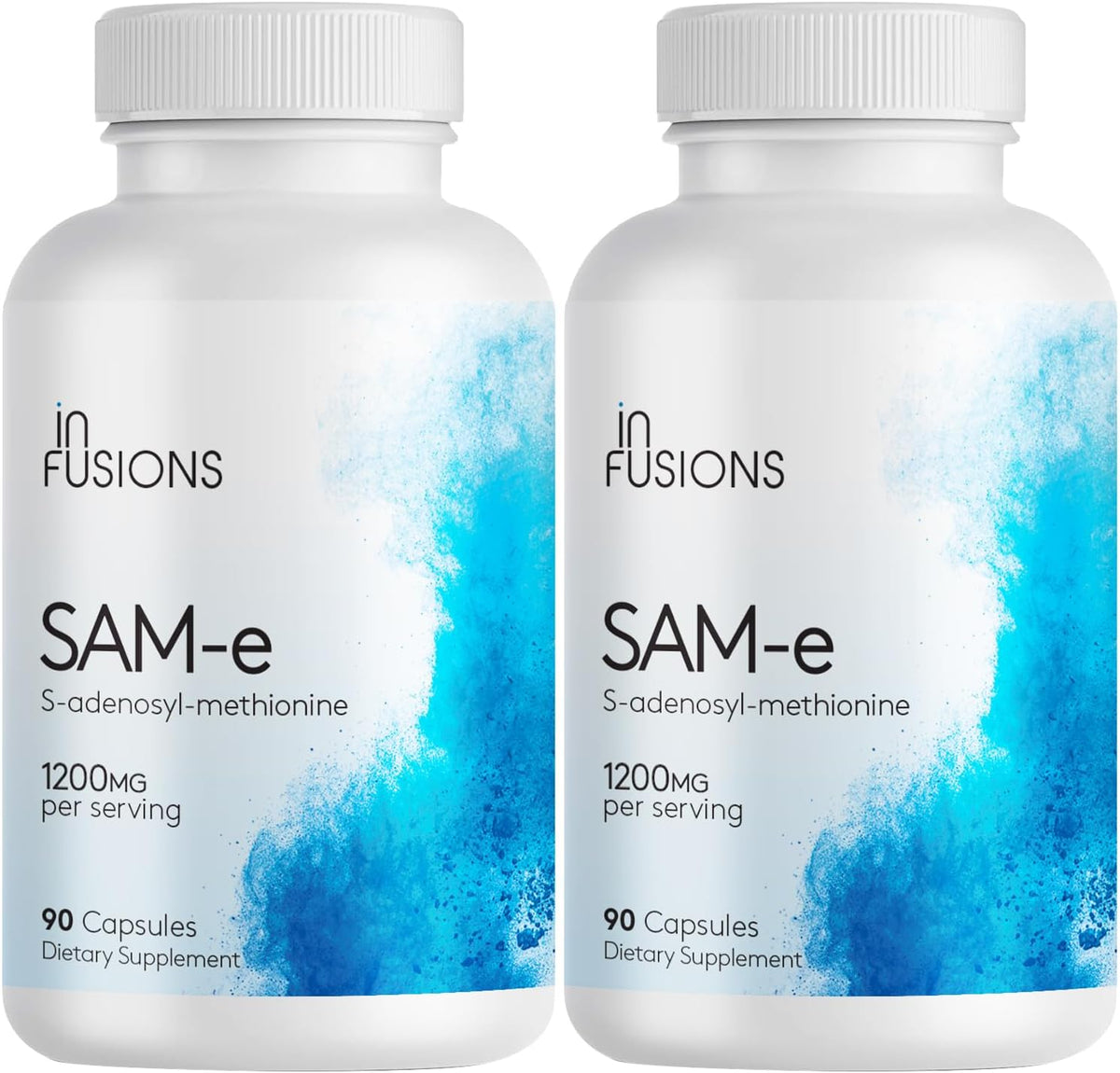 Infusions Maximum Strength Pure SAM-e 1200mg, 90 Vegetable Capsules - görsel 1